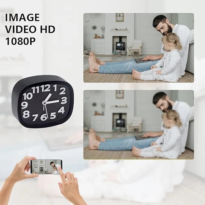 MSL Tuya FHD Wireless Clock Camera 1080P with Motion Detection & WiFi Home Security
