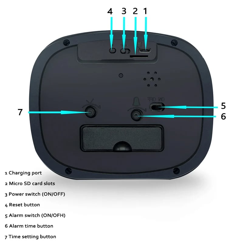 MSL Tuya FHD Wireless Clock Camera 1080P with Motion Detection & WiFi Home Security