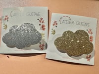 Image 2 of Broche nuage paillettes 