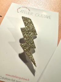 Image 3 of Broche éclair paillettes