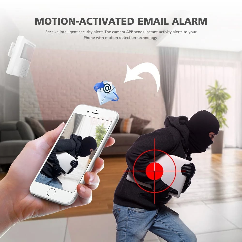 MSL Tuya Smart WiFi IP Camera Indoor Mini Security Cam with Night Vision & Motion Detection