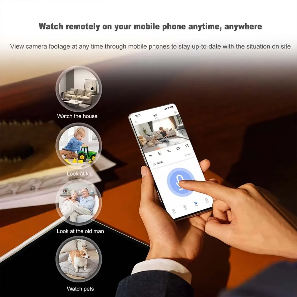 MSL 3MP WiFi Camera Baby Monitor & Pet Security Cam with 2-Way Audio & Night Vision
