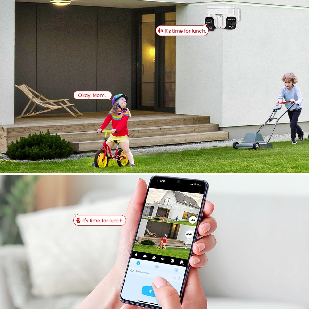 MSL 8MP HD Dual Camera WiFi with AI Human Detection & 10X Zoom