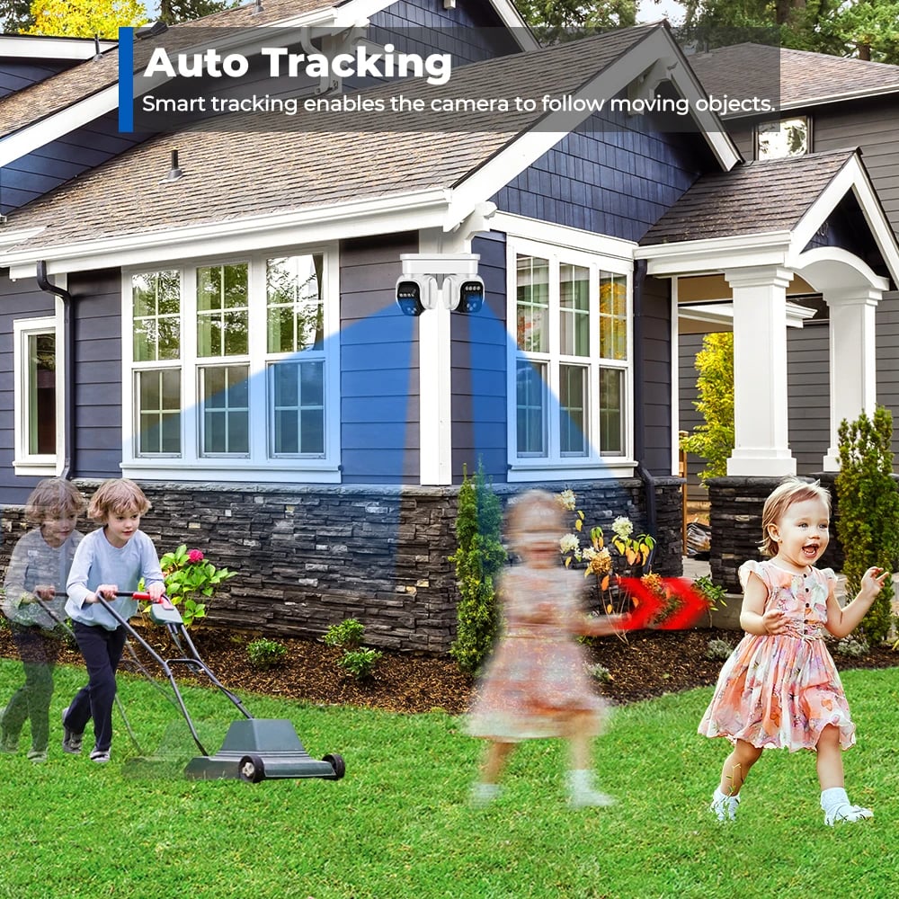 MSL 8MP HD Dual Camera WiFi with AI Human Detection & 10X Zoom