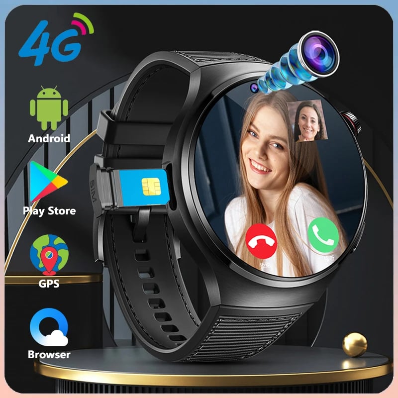 MSL 4G Net SIM Smartwatch with Camera, GPS, and Bluetooth Calling