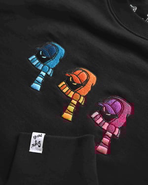 Invisible Crewneck 3x Black