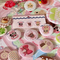 Image 2 of Lucky Gal Hime Gyaru Button Pin Pack