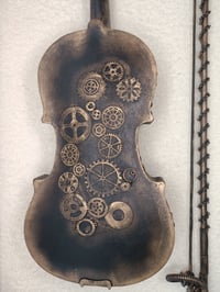 Image 4 of STEAMPUNK MIXED MEDIA VIOLIN