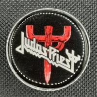 Judas Priest cross pin