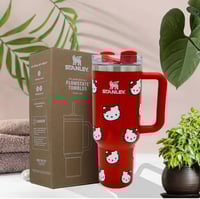 Image 5 of Hello Kitty X Stanley “GLITTER RED” | 40 Oz. FlowState Tumbler