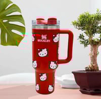 Image 4 of Hello Kitty X Stanley “GLITTER RED” | 40 Oz. FlowState Tumbler