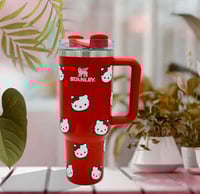 Image 6 of Hello Kitty X Stanley “GLITTER RED” | 40 Oz. FlowState Tumbler