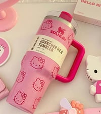 Image 2 of Hello Kitty X Stanley “GLITTER PINK” | 40 Oz. FlowState Tumbler
