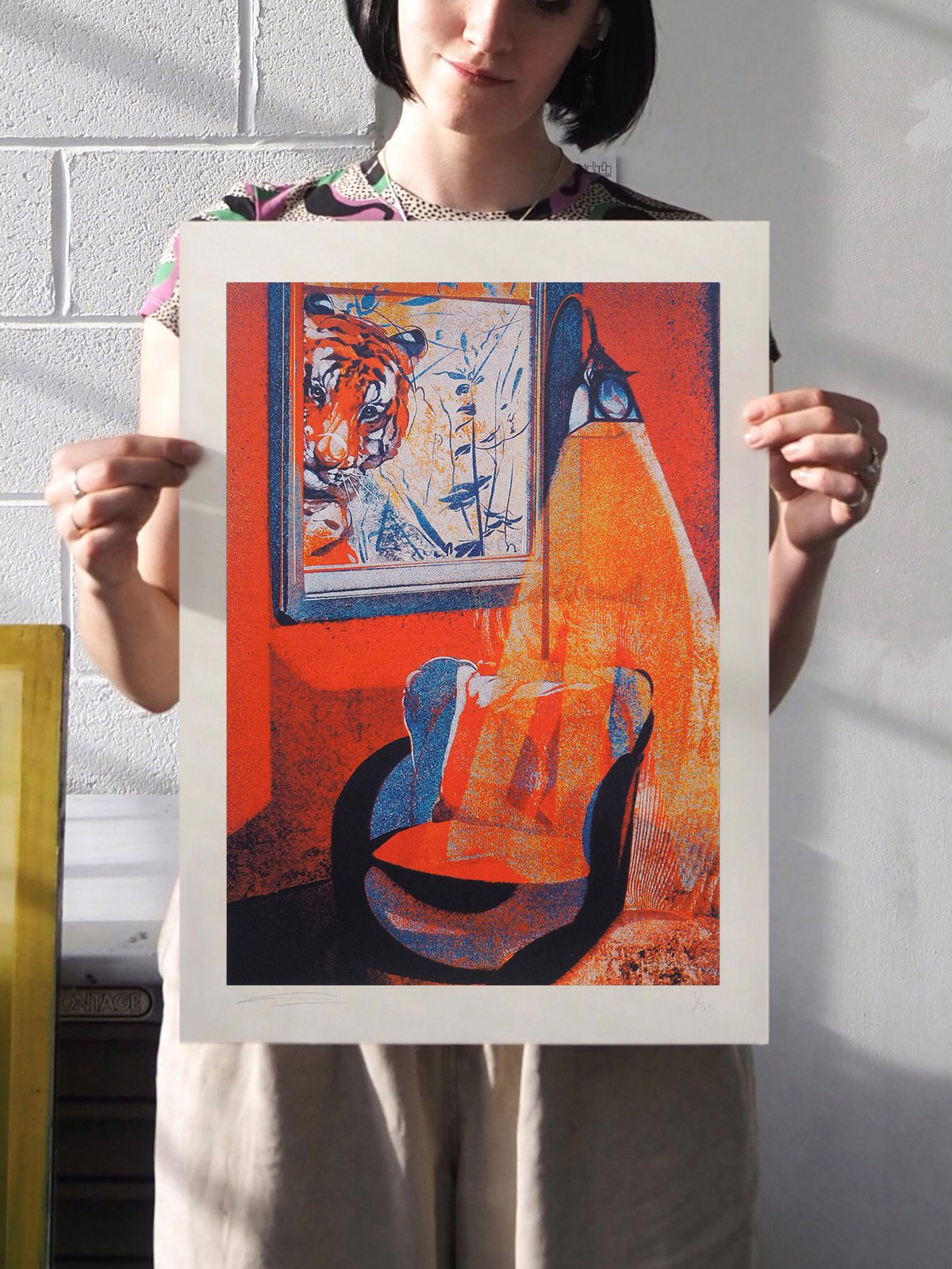hime A3 Classical Print 02 シルクスクリーン A Visit to Emily's A3 Screenprint | Georgia Green
