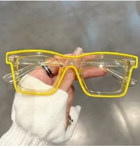 Image 2 of Yellow Translucent Clear Frames