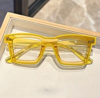 Image 1 of Yellow Translucent Clear Frames