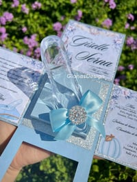 Image 2 of Cinderella quinceañera invitation