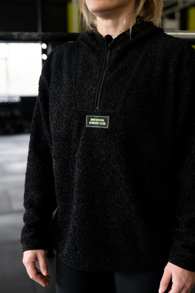 Image of WOMENS SHERPA FLEECE / BLACK 