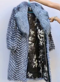 Image 2 of Mens Luxury Mid Length Fox Fur Coat