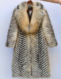 Image 3 of Mens Luxury Mid Length Fox Fur Coat