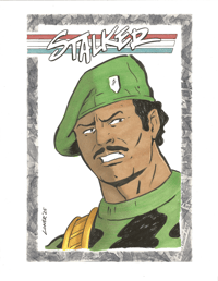 Image 1 of STALKER - G.I. Joe (Original Art) - 8"x10" Copic Colors