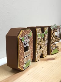Image 2 of Safari 3D Letters, Baby 1st year decor