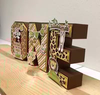 Image 4 of Safari 3D Letters, Baby 1st year decor