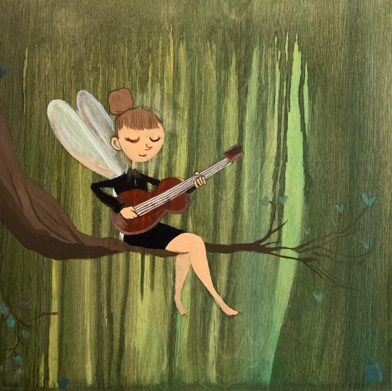 Fairy playing guitar