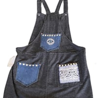 Image 3 of Overalls Sugar skulls & silver studs 
