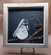 PEBBLE AND SEASHELL WEDDING PICTURE ***FREE UK POSTAGE***