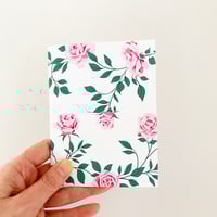 Image 2 of Rosy Vines Pocket Notebook