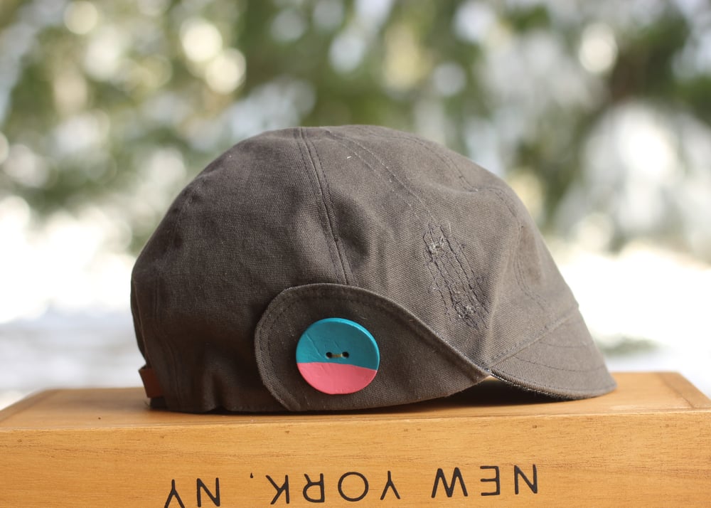 Image of  'MOUNTAIN' a cap repurposed from TROUSERS // la Adventurer Cap 