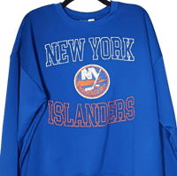 Image 3 of Liv Casual New York Islanders Womans Sweater Size XL Blue NHL New
