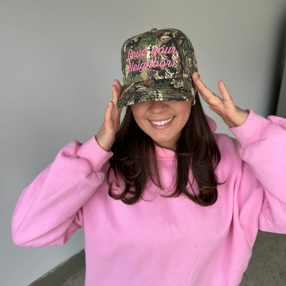 Image of camo / pink hat