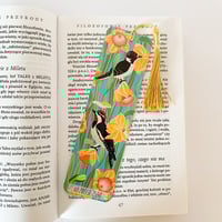 Image 3 of Downy and Red Naped Woodpecker Inspirational Bookmark