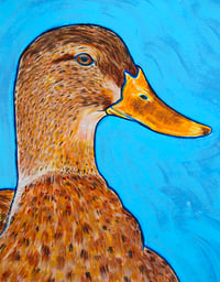 Image 4 of DUCK 1 - 18”x24” Acrylic Painting