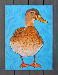 Image 1 of DUCK 1 - 18”x24” Acrylic Painting