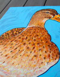 Image 2 of DUCK 1 - 18”x24” Acrylic Painting