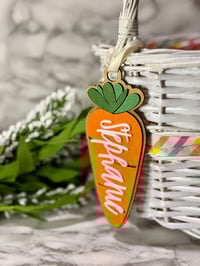 Image 1 of Carrot Easter Basket Tag