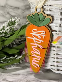 Image 2 of Carrot Easter Basket Tag