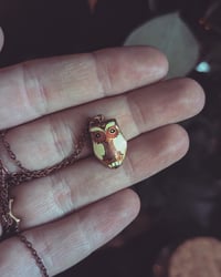 Image 1 of Vintage owl necklace 