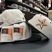 Image 3 of New Era 59Fifty Stone Black Orange