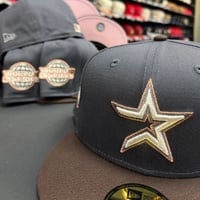Image 1 of New Era 59Fifty Cotton Graphite Burnt Wood