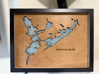 Laser Cut Lake Map