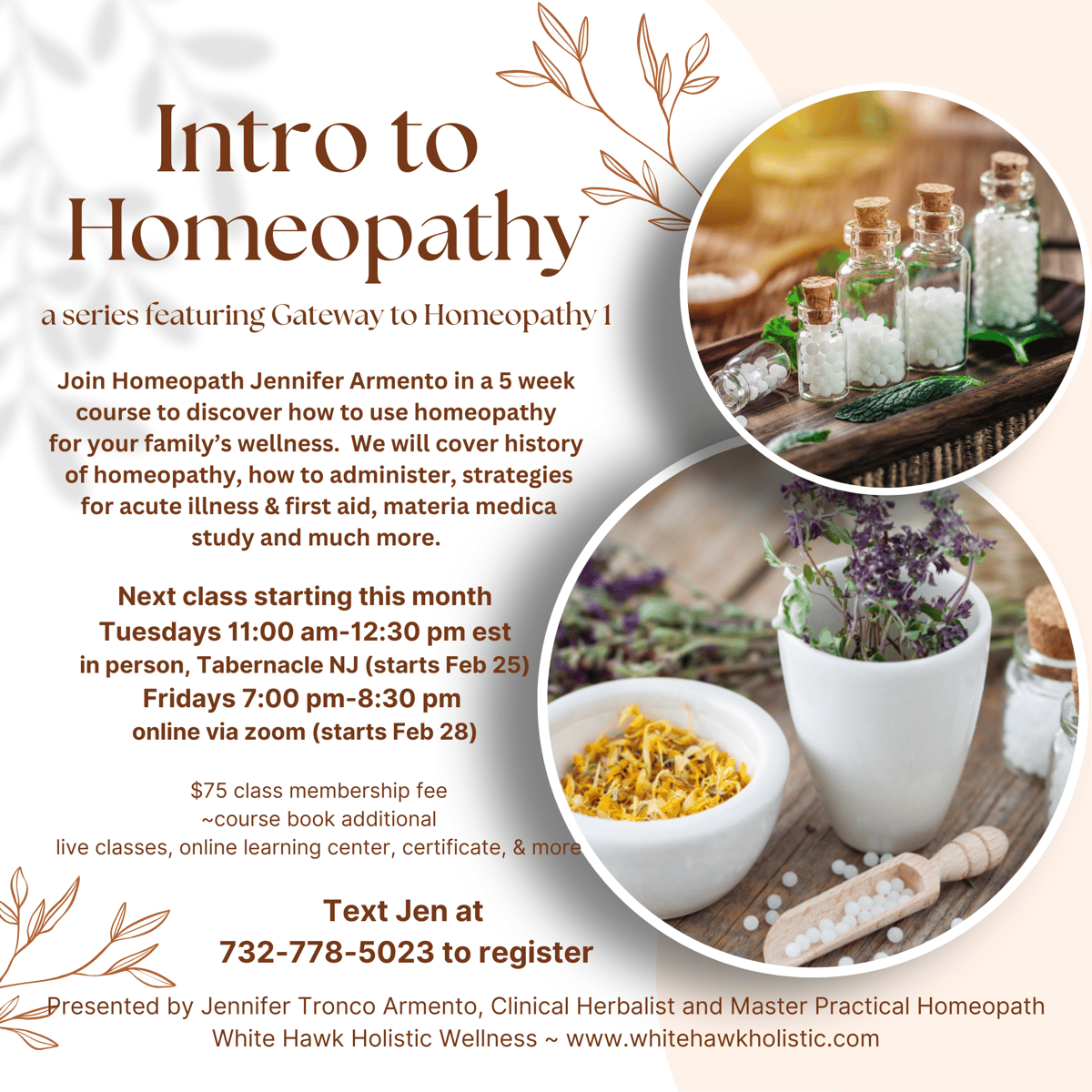 Image of Homeopathic Class Membership-Gateway to Homeopathy 1-In Person