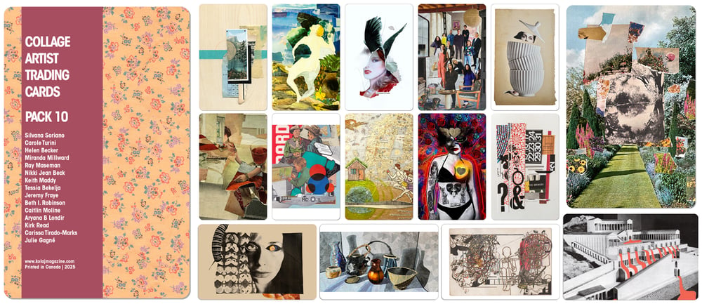 Image of Collage Artist Trading Cards, Pack 10