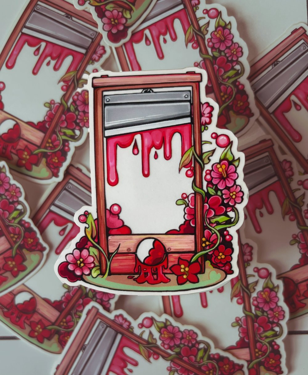 Pastel Guillotine | Clear Vinyl Sticker