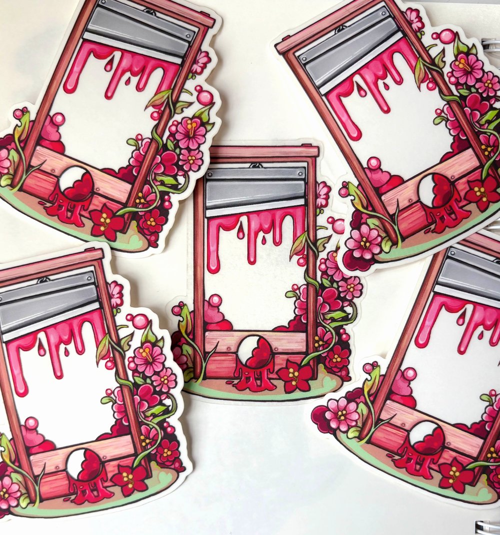 Pastel Guillotine | Clear Vinyl Sticker