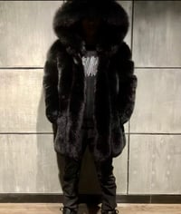 Image 3 of Men's Hooded Fox Fur Coat
