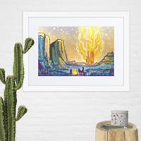 Image 2 of “Embers,” Matte Print 12x16 (Ltd.)